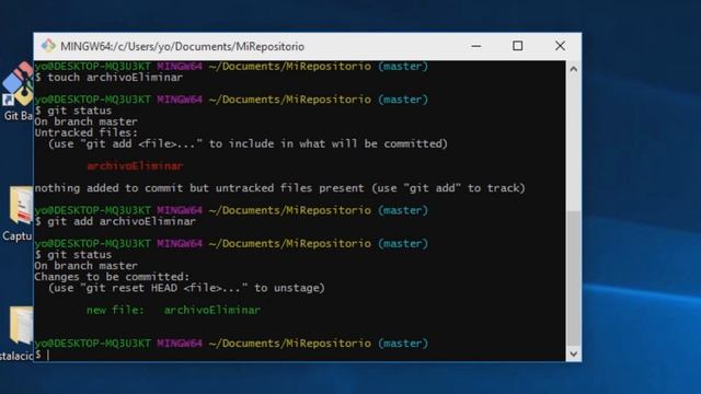 GIT | Eliminar archivos con rm смотреть онлайн