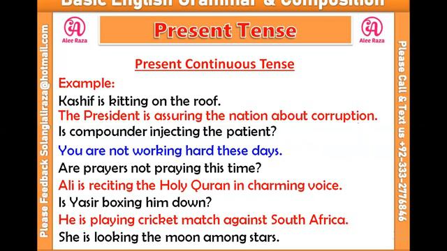 PRESENT CONTINUOUS TENSE (Primary Level) смотреть онлайн