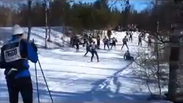 Горка, лыжи, кувыркайся кто хочет! Прикол! Юмор! смотреть онлайн