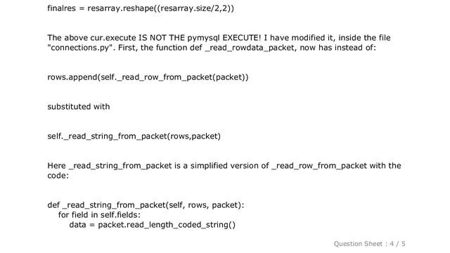 MySQL : Fastest way to load numeric data into python/pandas/numpy array from MySQL смотреть онлайн