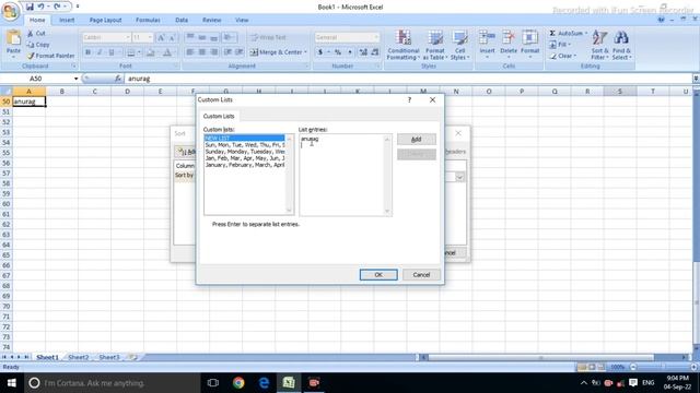 Custom List in Excel | Auto list in Excel | Excel tips and tricks смотреть онлайн