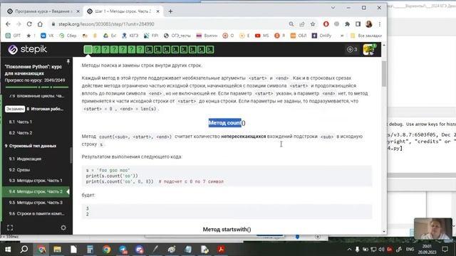 Введение в программирование на Python. Занятие №1 смотреть онлайн