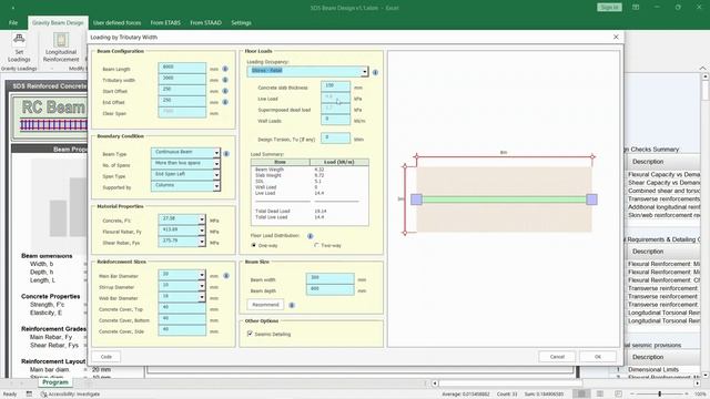 RC Beam Design v1.0 смотреть онлайн