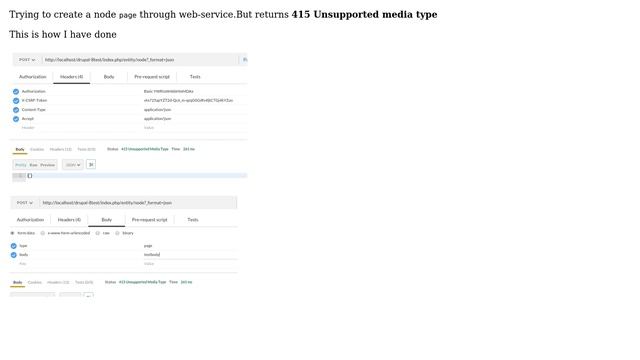 Drupal: POST method returns 415 (2 Solutions!!) смотреть онлайн
