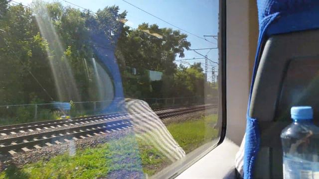 Поездка в электропоезде "Ласточка" категории Комфорт ЭС2Г 087 смотреть онлайн