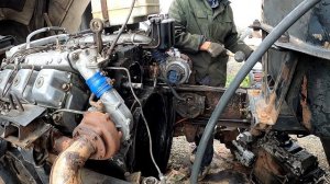 СНЯТИЕ ЗАДНЕЙ ПЛИТЫ НА КАМАЗЕ.