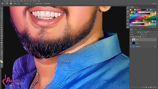 Photoshop Tutorial | Digital Oil Painting | Smudge Painting смотреть онлайн