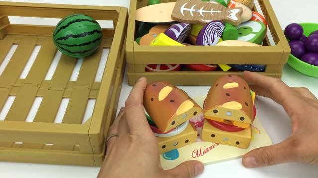 Fun Learning Names of Melon Peas Wooden Cutting Toys I Good Education videos for Kids смотреть онлайн