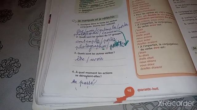 conjugaison des verbes 1er groupe/page 48/1ère séance/mes apprentissages 6AEP смотреть онлайн