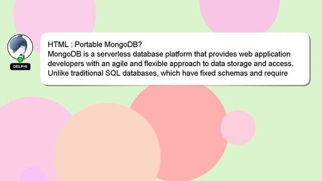 HTML : Portable MongoDB? смотреть онлайн