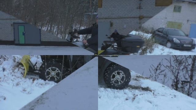 cfmoto с отвалом первый снег смотреть онлайн