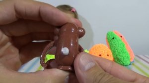 Животные заводные сюрприз из шарикового пластилина игрушки animals toys in magic