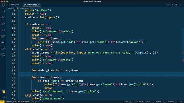 Python Projects - 1: Restaurant Management System - 2 смотреть онлайн