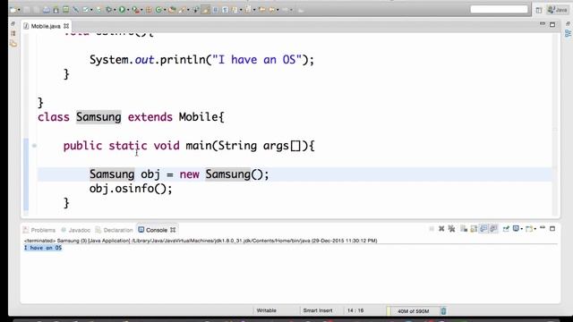 Method Overriding in Java смотреть онлайн