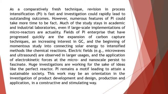 Green Chemistry And Process Intensification Milestones On A Sustainable Development IJCMR 2021 91 1