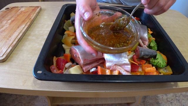 Горбуша с овощами в духовке рецепт просто пушка смотреть онлайн