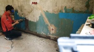 Как снять краску с бетонных стен легко и быстро! 100% эффект!