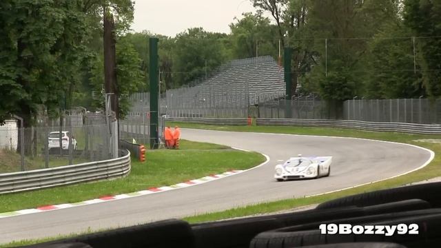 Porsche 917K Flat-12 Pure Engine Sound - In Action on Track смотреть онлайн