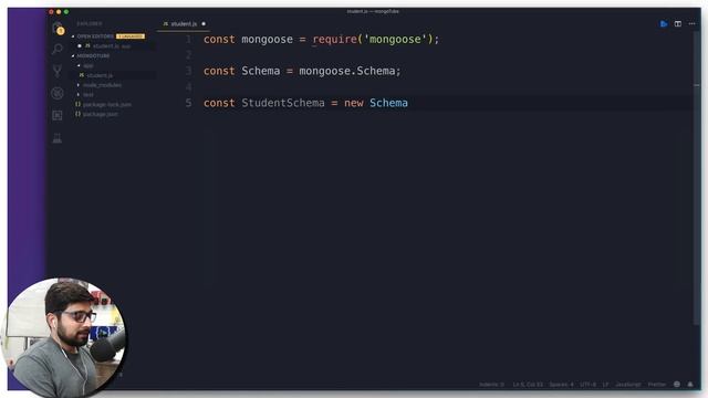 Creating our first student schema смотреть онлайн