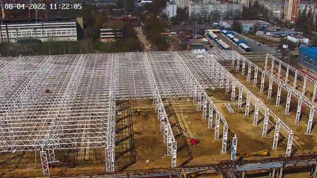 Новый тракторный завод Ростсельмаш - 21 месяц стройки за одну минуту