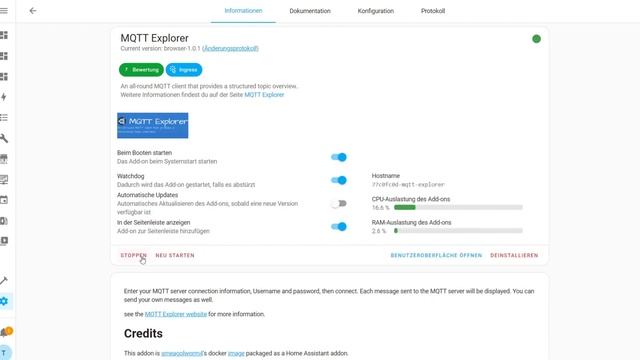 MQTT Explorer in Home Assistant als Addon hinzufügen - Tutorial deutsch смотреть онлайн