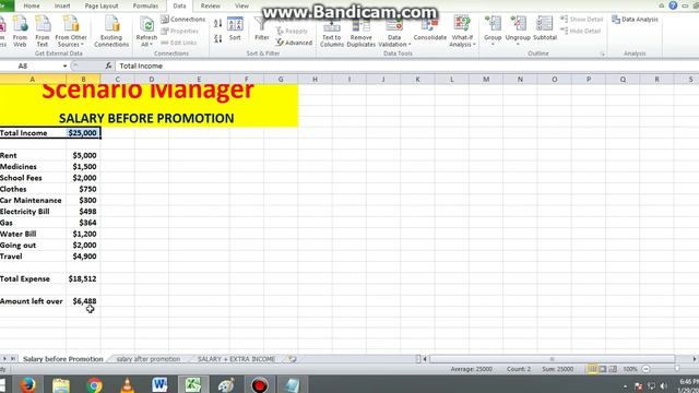 SCENARIO MANAGER IN EXCEL 2010 смотреть онлайн
