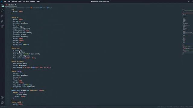 How to create a CSS Gooey footer смотреть онлайн