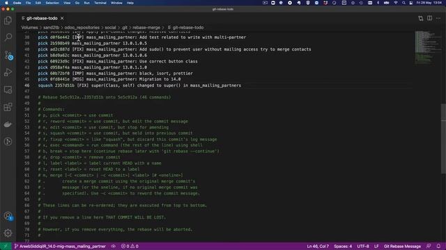 How to rebase and squash commit into previous one смотреть онлайн