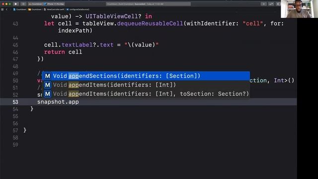 Diffable Data Source - Countdown app смотреть онлайн