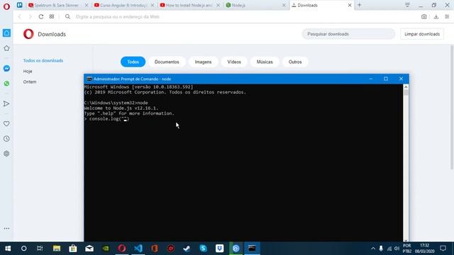 #01 - Instalando NODE.JS e NPM no Windows 10 Pro (x64) смотреть онлайн