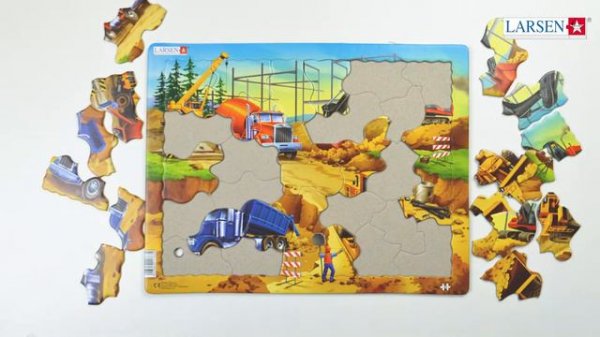 Пазл «Стройка», 30 эл. | Larsen