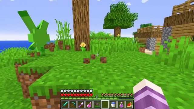 One Human on a SMILING CRITTER Island in Minecraft! смотреть онлайн