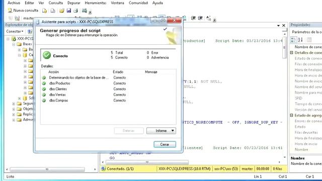 Generar scripts Base de Datos SQL смотреть онлайн