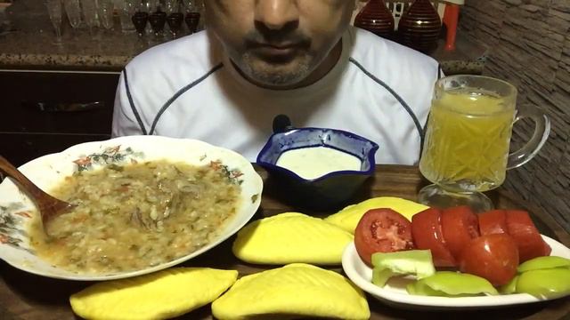 ASMR | MUKBANG | Lamb Soup 🥣 | Shekerbura | Dovga | Aloe Vera Mango 🥭 juice 🥤| Cherry 🍒 juice смотреть онлайн