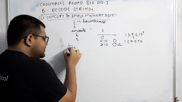 Codeforces Round 820 Div 3 | Problem B : Decode String Solution | Explanation + Code | In Hindi смотреть онлайн