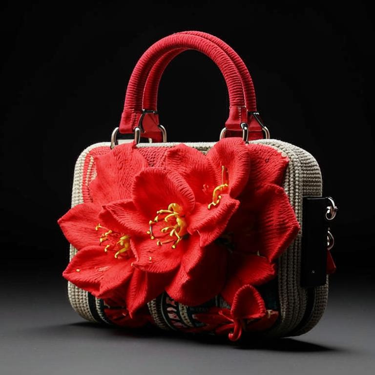 ВЯЗАНИЕ. Сумки с цветами и листьями. От нейросети. ПОДБОРКА №9. смотреть онлайн