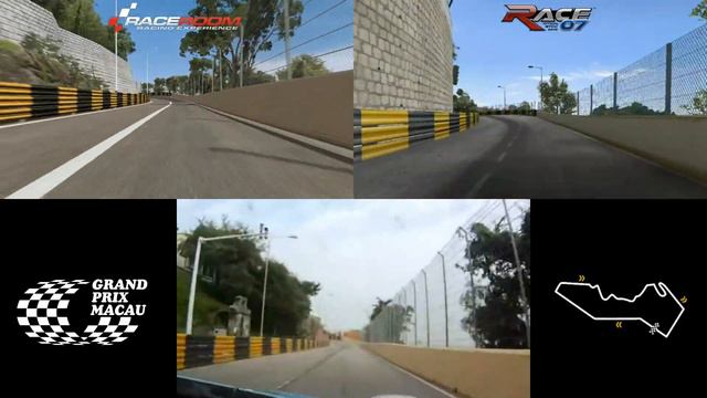 RaceRoom Racing Experience vs Race 07 vs Real Life - Macau (Guia Circuit) 60FPS смотреть онлайн