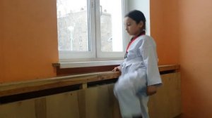 отработка удара долио чаги