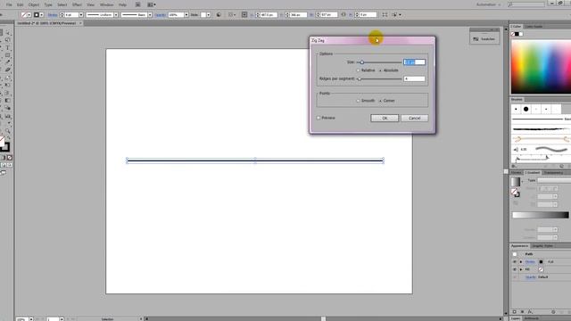 How To Create A Zig Zag And Curvy Line In Illustrator смотреть онлайн