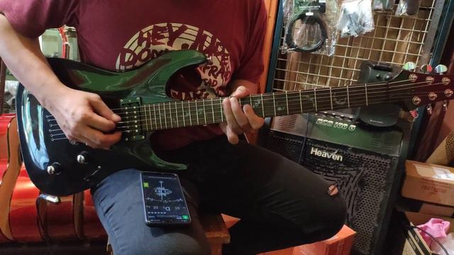 Sample Sound Gitar Elektrik Schecter Diamond Series Custom Upgrade Hardware смотреть онлайн