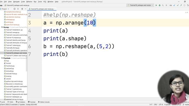 Numpy Library EP:11 | Reshape and Resize | numpy tutorial in english | Array Manipulation |Numpy смотреть онлайн