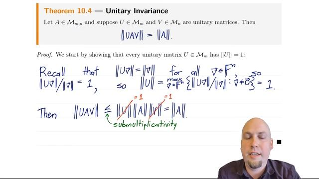 Advanced Linear Algebra - Lecture 40: The Operator Norm of a Matrix смотреть онлайн