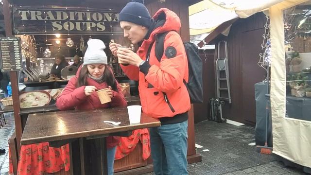 КРАКОВ за 1день! Рождественская ярмарка. Пробуем национальные блюда: бигос,журек,осципек!!! смотреть онлайн