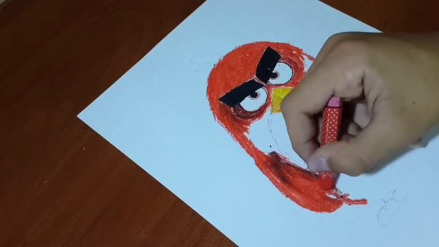 How to draw angry birds red with pastels(speed drawing) смотреть онлайн