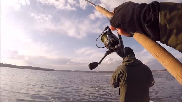Kastefiskeri fra båd i Mariager Fjord - 3,52 kg havørred смотреть онлайн