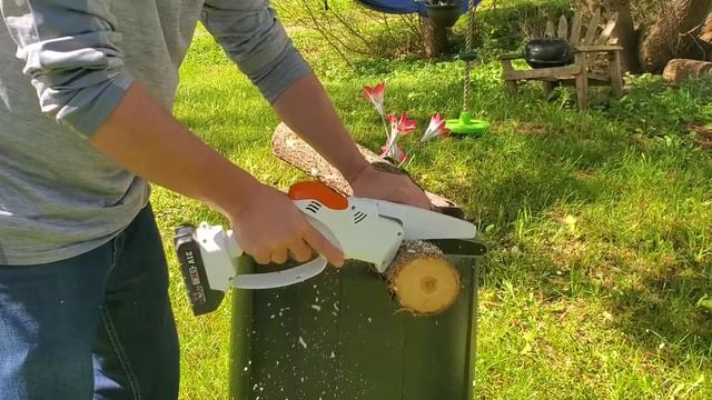 21v. 6inch bar mini chainsaw смотреть онлайн