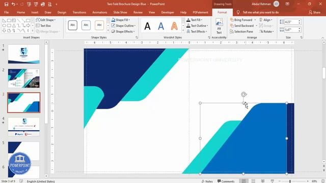 Create Two Fold Brochure Design in PowerPoint смотреть онлайн