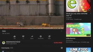 I React MrMrMANGOHEAD Slide In Youtube
