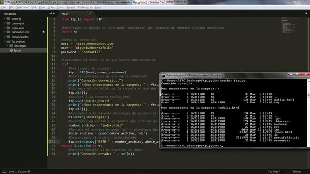 Descarga de Archivos desde un Hosting - FTP // Python смотреть онлайн