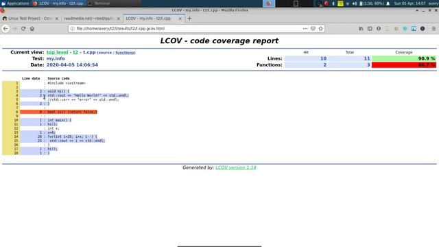 Coverage For Your Code - LCOV Tutorial смотреть онлайн